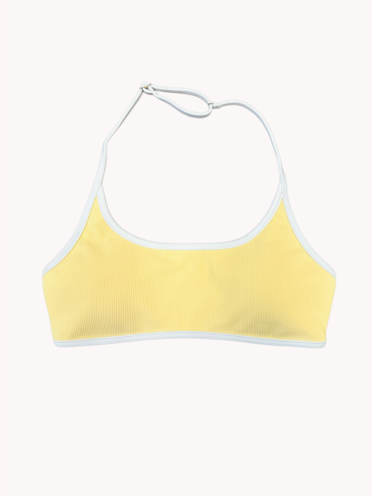 Club Halter Bra Top - Butter Yellow