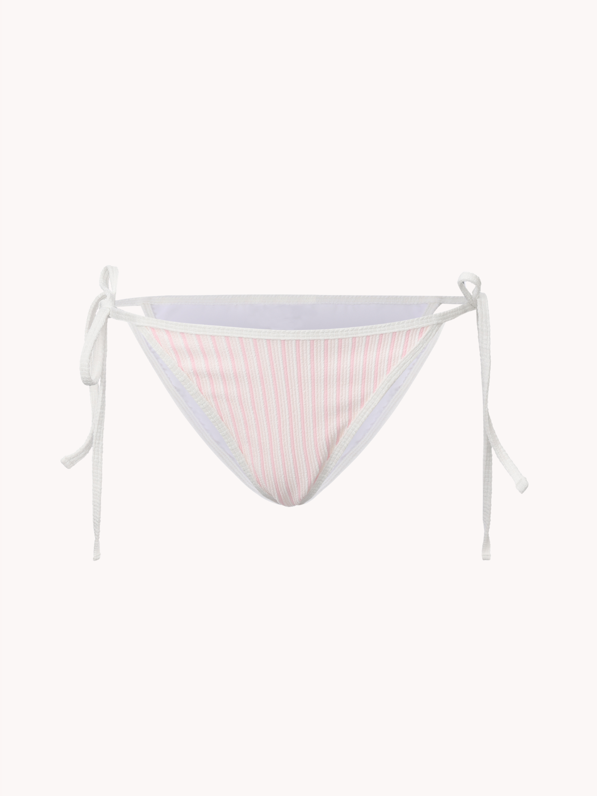 Club Tie-Side Bikini Bottom - Blush Pink Stripe